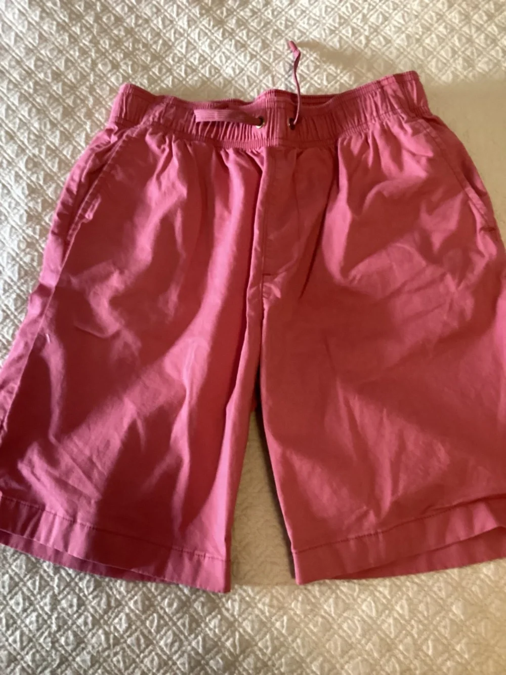 Janie & Jack soft red plaid gauze shirt with Crewcuts  drawstring shorts size 16